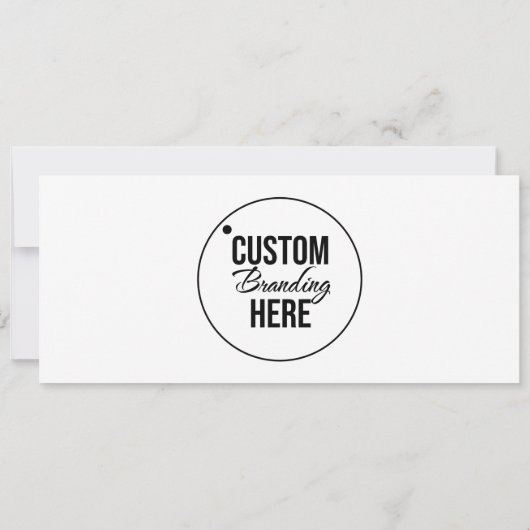 Modern cadeaubon Visitekaartje met Logo (Achterkant)