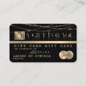 Modern cadeaukaart certificaat in creditcardstijl (Voorkant)