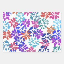Modern cadeaupapier plat vel set van 3