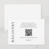 Modern cadeauregister Bijlage Huwelijk Scan QR (Voorkant / Achterkant)