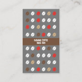 Modern Cafe Visitekaartje Koffee (Achterkant)