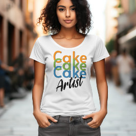 Modern Cake Artist voor bakker bakkerij T-shirt
