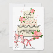 Modern Cake Vrijgezellenfeest Kaart (Voorkant)