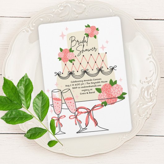 Modern Cake Vrijgezellenfeest Kaart