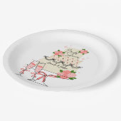 Modern Cake Vrijgezellenfeest Papieren Bordje (Gekanteld)