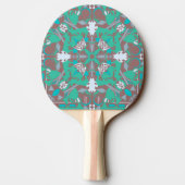 Modern caleidoscopisch patroon Ping Pong Paddle Tafeltennisbatje (Achterkant)