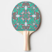 Modern caleidoscopisch patroon Ping Pong Paddle Tafeltennisbatje (Voorkant)