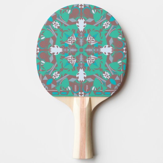 Modern caleidoscopisch patroon Ping Pong Paddle Tafeltennisbatje (Voorkant)