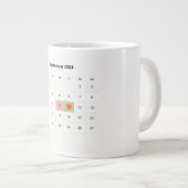 Modern Calendar Highlight Personalized Date Marker Grote Koffiekop (Voorkant rechts)