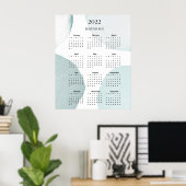 Modern, Calender 2022 Poster (Thuiskantoor)