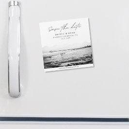 Modern California Beach Save the Date Magnet