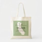 Modern California Map Personalized Family Reunion Tote Bag (Voorkant)