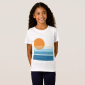 Modern California Sunrise T-shirt (Voorkant volledig)