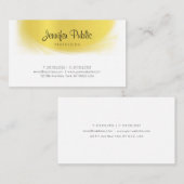 Modern Calligraded Trendy Gold Kijk Luxe Elite Visitekaartje (Voorkant / Achterkant)