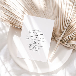 Modern Calligrafie Casual bruiloft Kaart