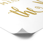 Modern Calligrafie Mannen Bathroom bord Afdrukken Poster (Hoek)