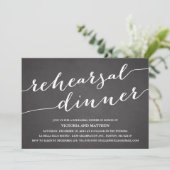 MODERN CALLIGRAFIE | REHEARSAL DINER INVITATION KAART (Staand voorkant)