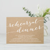 MODERN CALLIGRAFIE | REHEARSAL DINER INVITATION KAART (Staand voorkant)