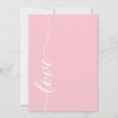 Modern Calligrafie Script Bruiloft Zwart-wit Kaart (Achterkant)