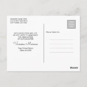 Modern Calligrafiescript 3 Foto Brgdy Afstuderen Briefkaart (Achterkant)