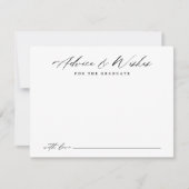 Modern Calligraphy Afstuderen advies & wensen Notitiekaartje (Voorkant)