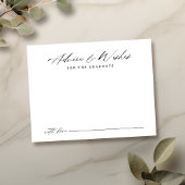 Modern Calligraphy Afstuderen advies & wensen Notitiekaartje