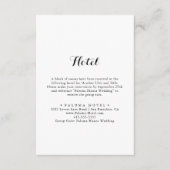 Modern Calligraphy Hotel Informatiekaartje (Voorkant)