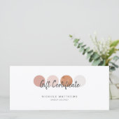 Modern Calligraphy Kleurenpalet Cadeaubon Kaart (Staand voorkant)