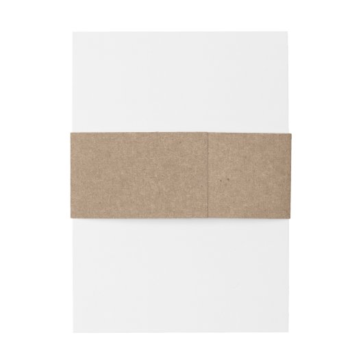 Modern Calligraphy Kraft Wedding Uitnodigingen Wikkel (Achterkant Voorbeeld)