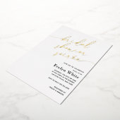 Modern Calligraphy Vrijgezellenfeest Soirée Folie Uitnodiging (Gedraaid)