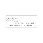 Modern Calligraphy We Do Wedding Return Address Rubberstempel (Afrduk)