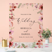 Modern Calligraphy Wedding Welcome Acryl Bord (Huwelijk)