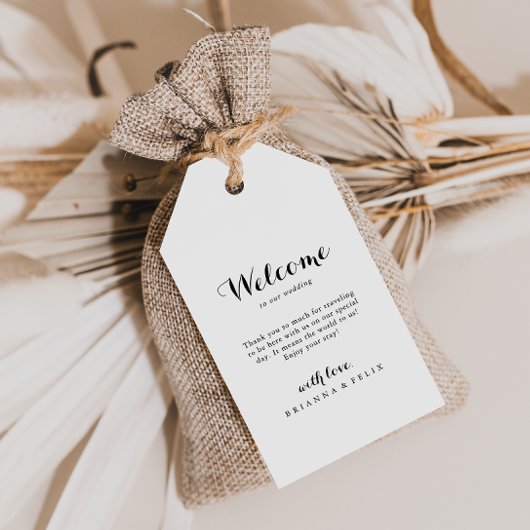 Modern Calligraphy Wedding Welcome Cadeaulabel