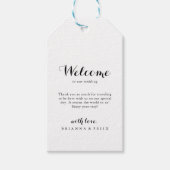 Modern Calligraphy Wedding Welcome Cadeaulabel (Voorkant)