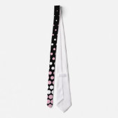 Modern Cameo Pink and White Polka Dot Stropdas (Achterkant)