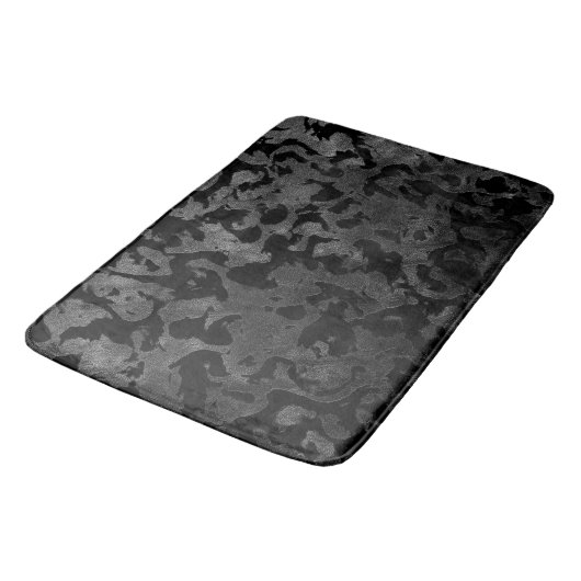 Modern Camo-Black en Dark Gray-camouflage Badmat (Gekanteld)
