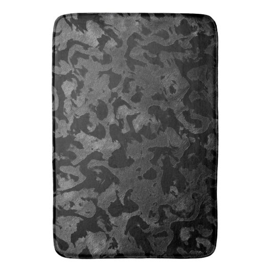Modern Camo-Black en Dark Gray-camouflage Badmat (Voorkant Verticaal)