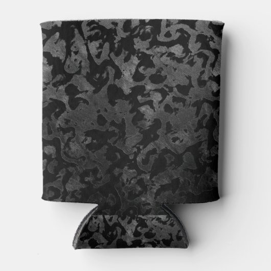 Modern Camo-Black en Dark Gray-camouflage Blikjeskoeler (Voorkant)