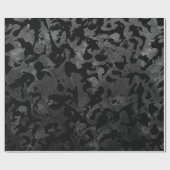 Modern Camo-Black en Dark Gray-camouflage Cadeaupapier (Vlak)