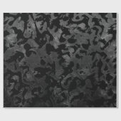 Modern Camo-Black en Dark Gray-camouflage Cadeaupapier (Vlak)