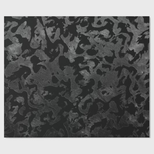 Modern Camo-Black en Dark Gray-camouflage Cadeaupapier (Vlak)