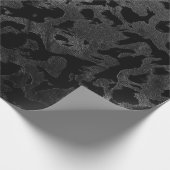 Modern Camo-Black en Dark Gray-camouflage Cadeaupapier (Hoek)