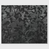 Modern Camo-Black en Dark Gray-camouflage Cadeaupapier (Vlak)