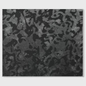 Modern Camo-Black en Dark Gray-camouflage Cadeaupapier (Vlak)