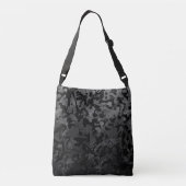 Modern Camo-Black en Dark Gray-camouflage Crossbody Tas (Achterkant)