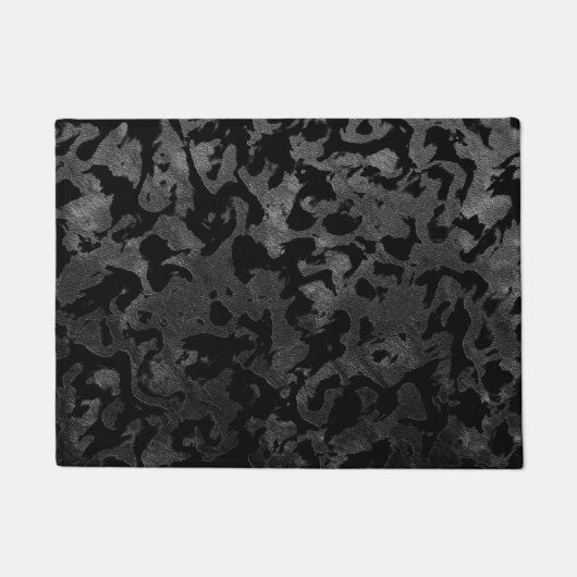 Modern Camo-Black en Dark Gray-camouflage Deurmat (Voorkant)