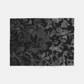 Modern Camo-Black en Dark Gray-camouflage Fleece Deken (Voorkant (Horizontaal))