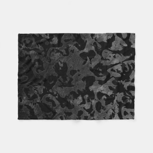 Modern Camo-Black en Dark Gray-camouflage Fleece Deken (Voorkant (Horizontaal))