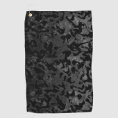 Modern Camo-Black en Dark Gray-camouflage Golfhanddoek (Voorkant)