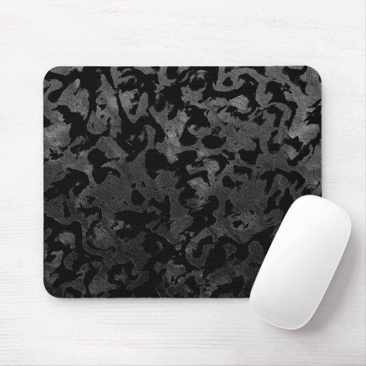 Modern Camo-Black en Dark Gray-camouflage Muismat (Met muis)